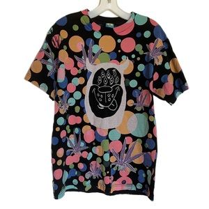 Rare Teenage ‘Happy Happy Joy Joy’ Retro 420 T-shirt - Size M